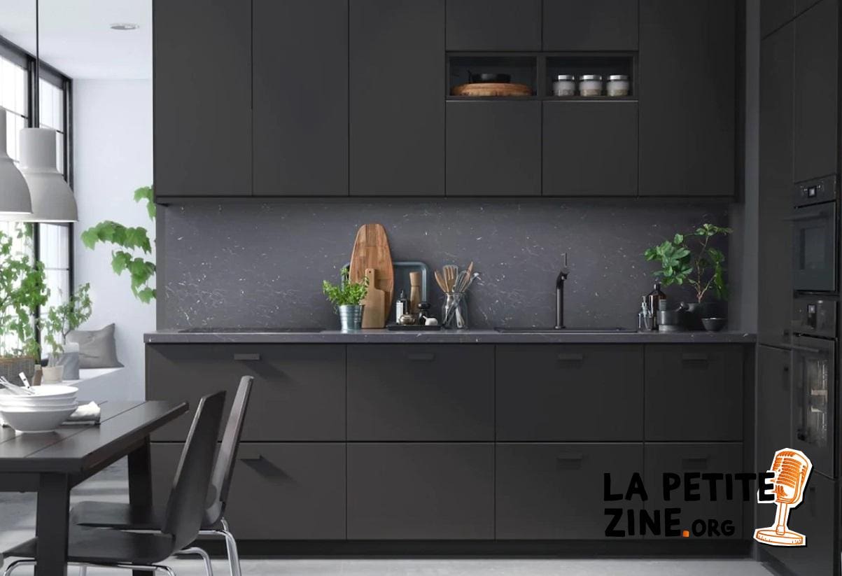 Cuisine aux couleurs sombres