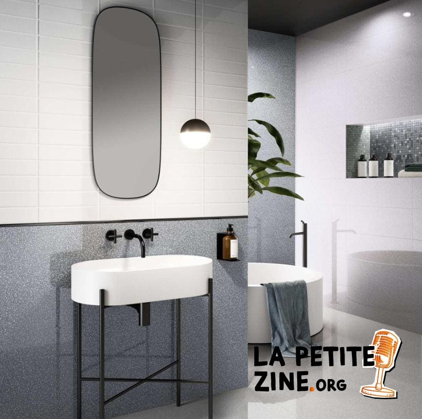 11 Salle De Bain En Gris, Blanc Et Noir 