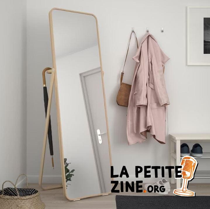 miroir Sur Pied Bois 