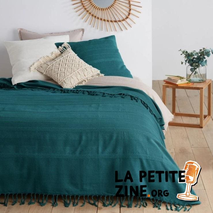 literie Bleu Canard Nedo