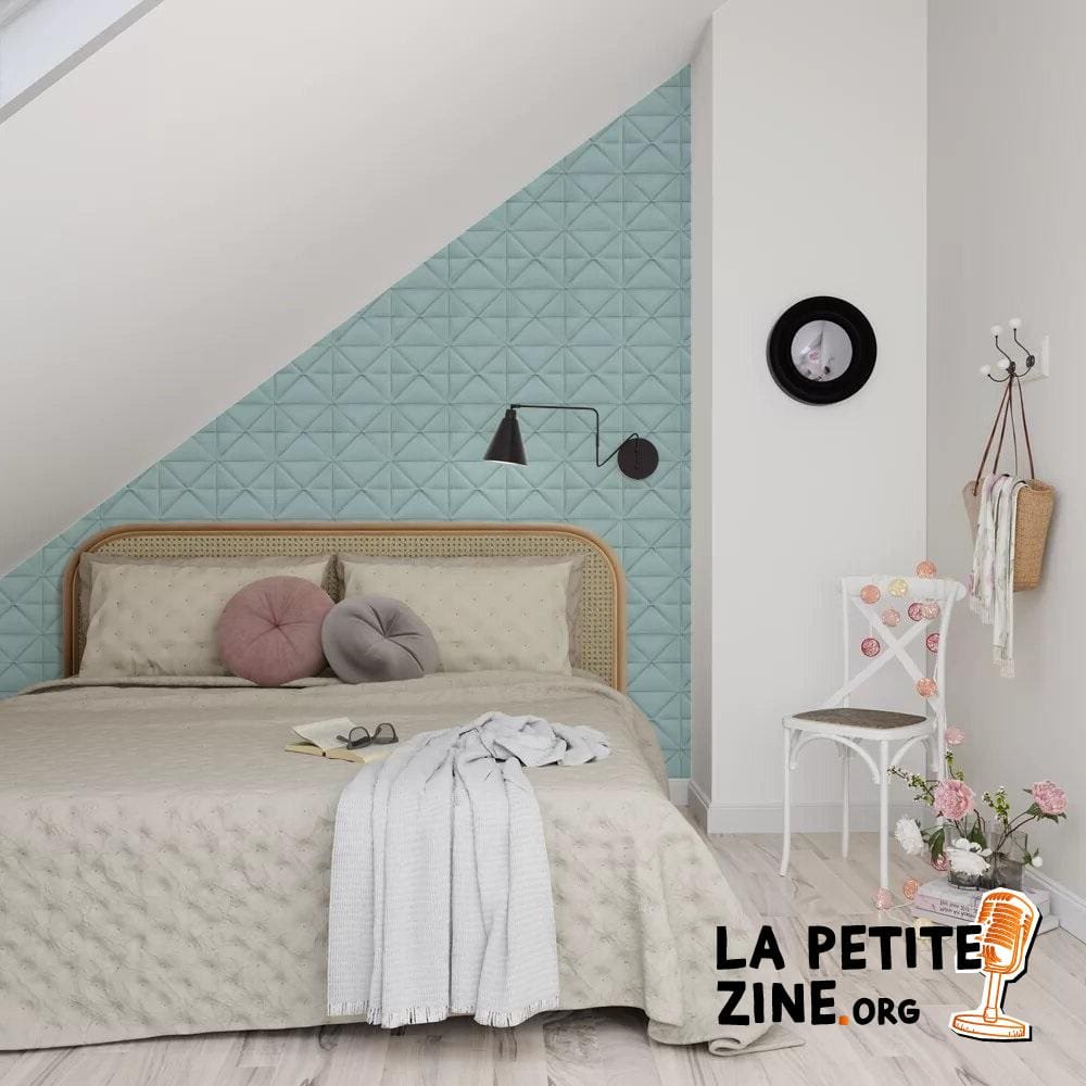 Papier Peint Intissé Akinori Bleu Aqua 