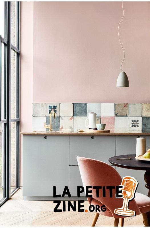 14 Gris Et Rose Contemporain 