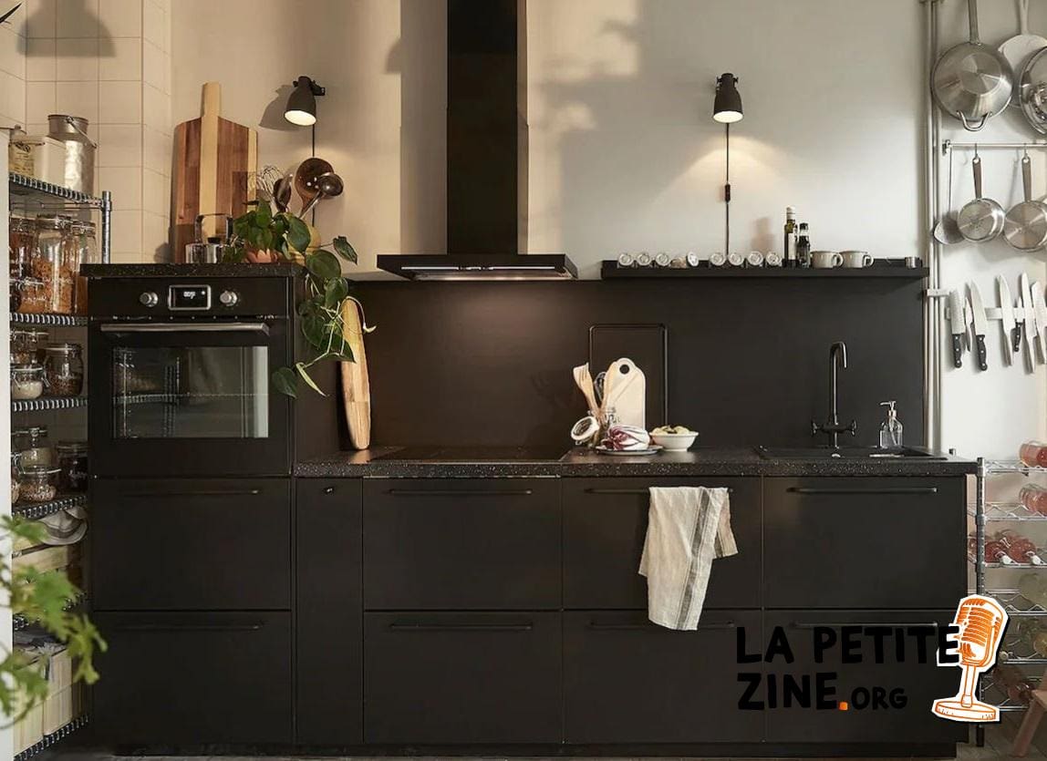 cuisine Noire élégante 