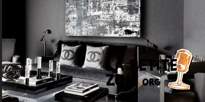 Un Salon En Gris Et Noir – 