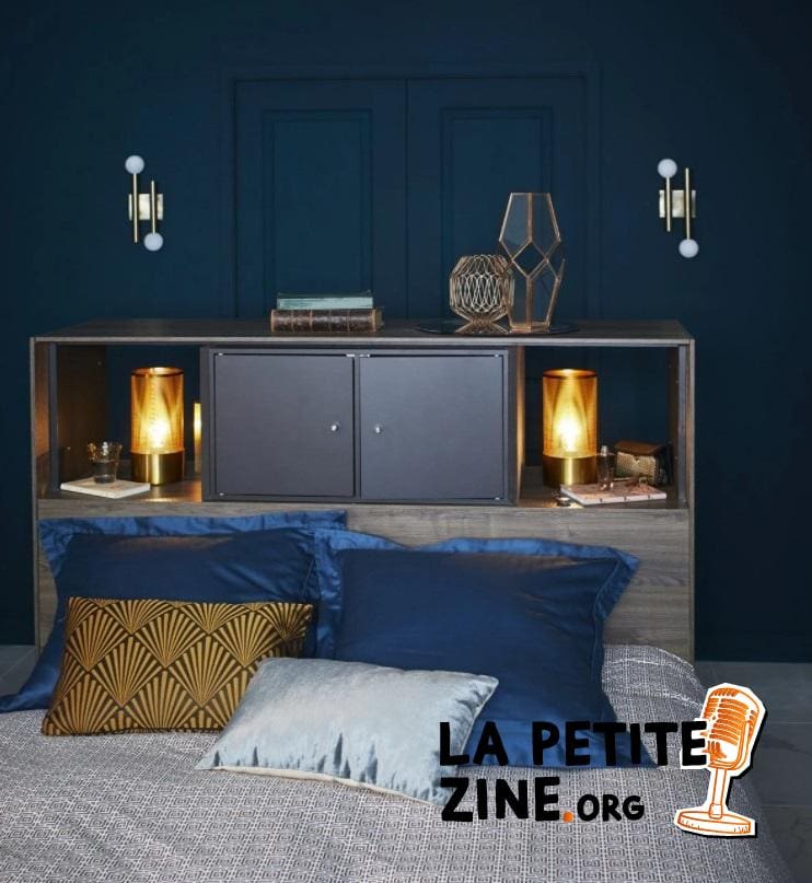 Chambre Bleu Canard De Style Art Déco
