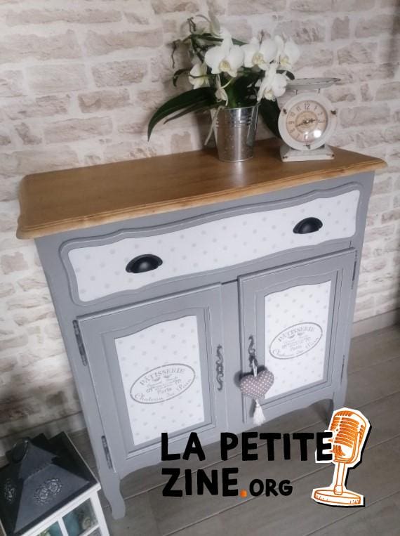 Ancien Buffet En Chêne Marron