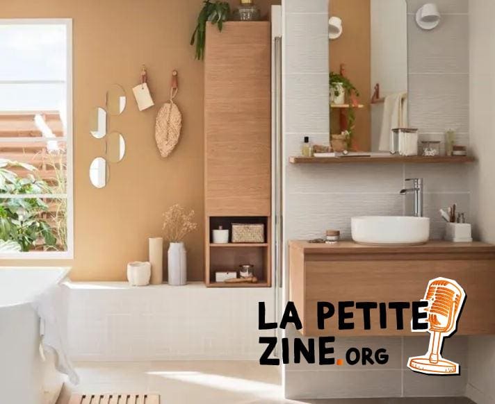 un Joli Caramel Dans La Salle De Bain 
