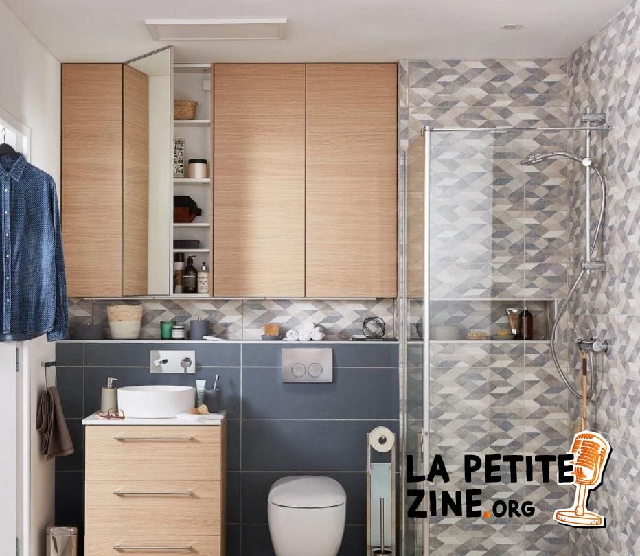 Petite Salle De Bain Au Look Graphique