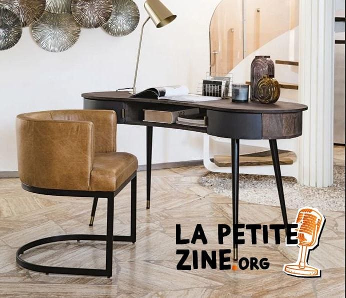 Sterling Bureau Vintage 2 Tiroirs En Acacia –