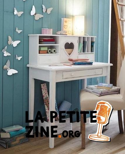 Valentine Bureau Secrétaire 1 Porte 3 Tiroirs Blanc – 