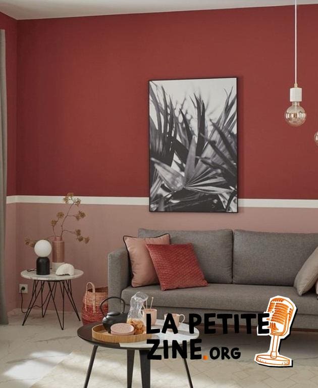 Du Bordeaux, Du Rose Poudré Et Du Gris Pour Cet Intérieur Tout En Douceur
