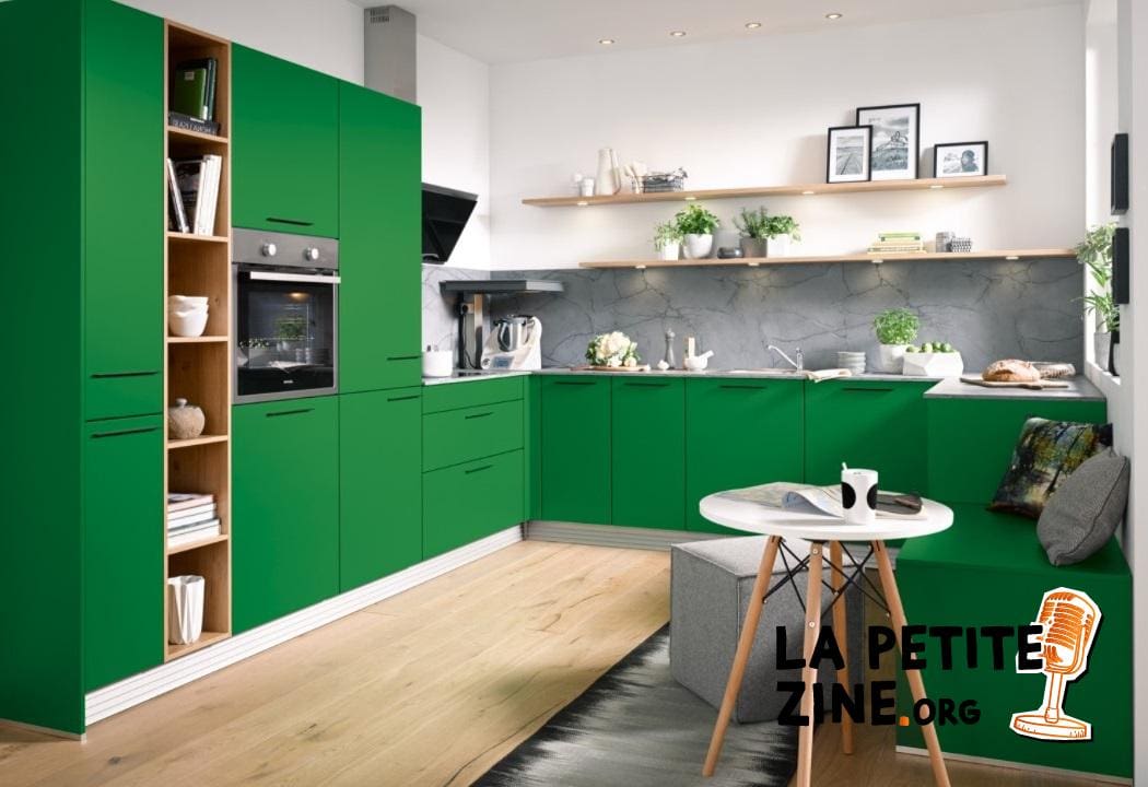 Cuisine Verte Aménagée En U