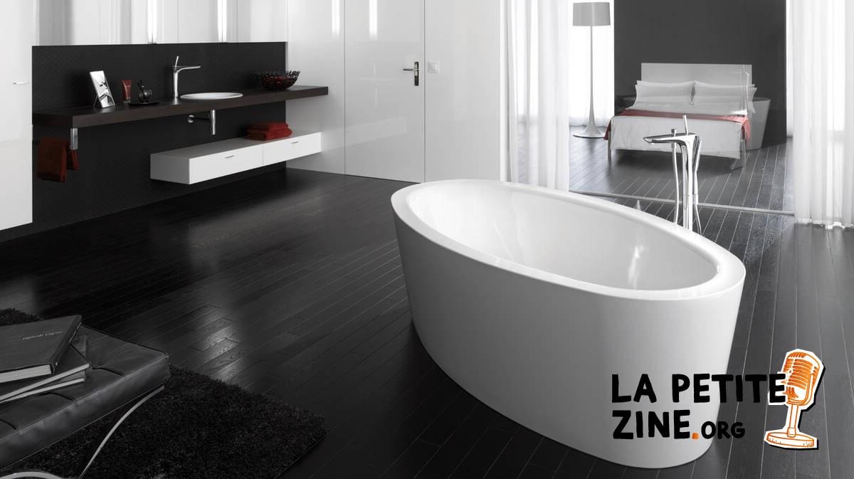 Salle De Bain Avec Parquet Noir 