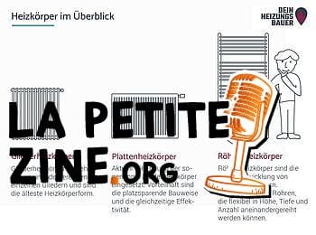 Radiateurs pompe à chaleur : Graphique des types de radiateurs