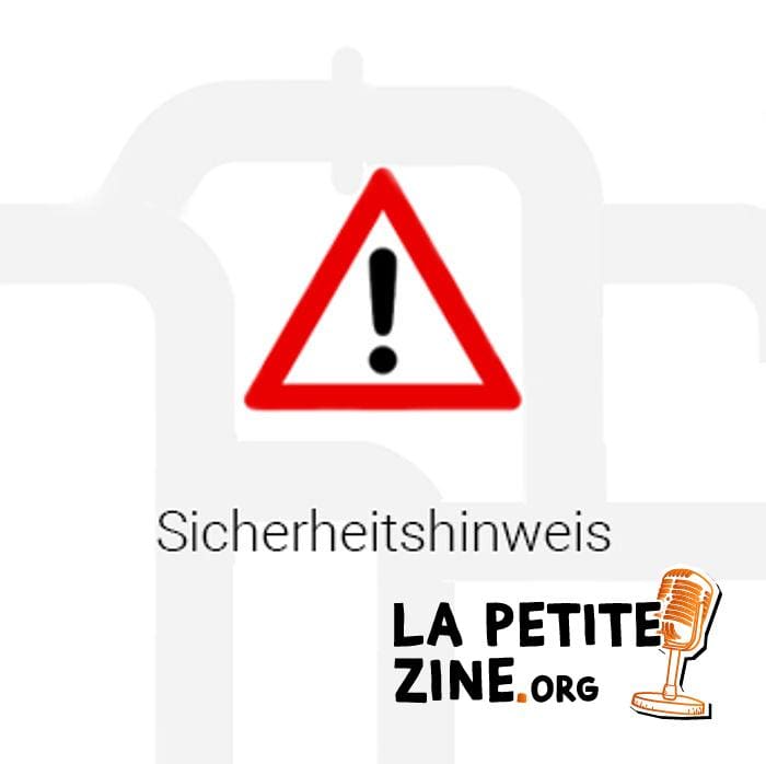 Avertissement : triangle d'avertissement rouge avec point d'exclamation